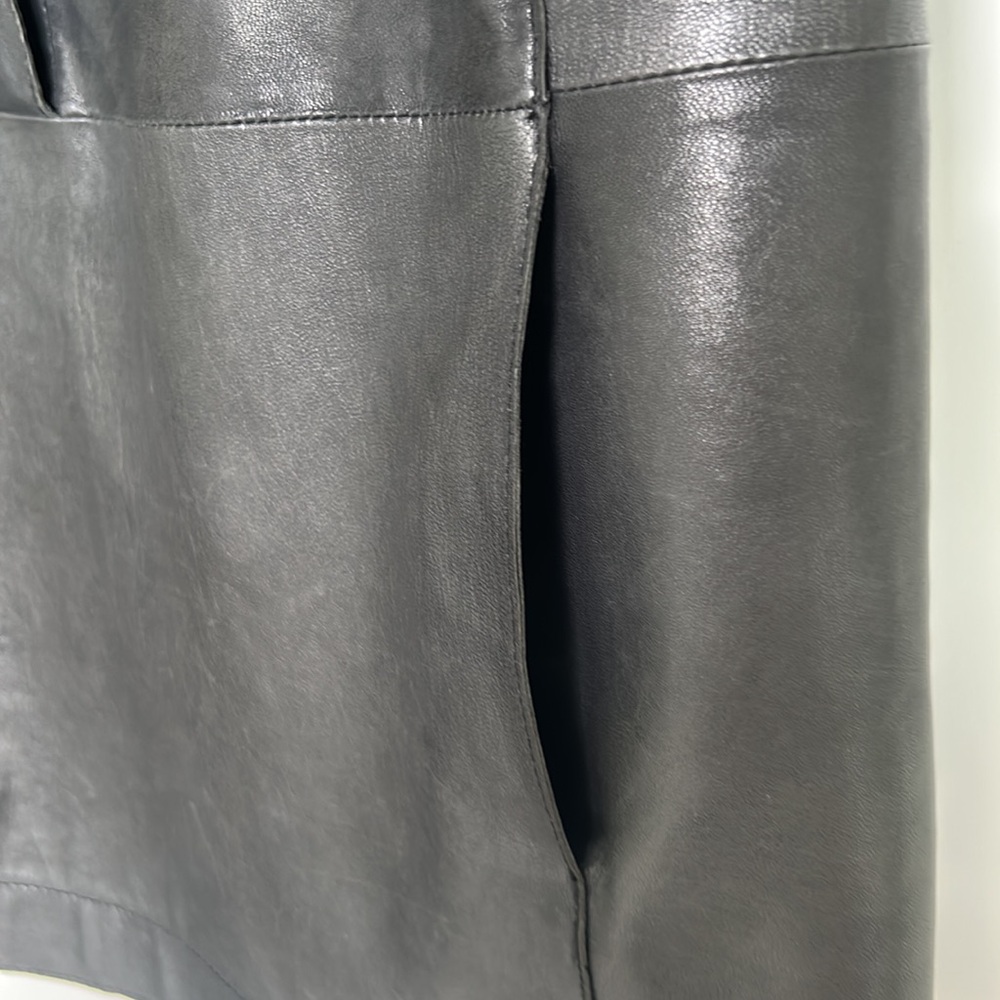 Vince Lambskin Leather Dress - Picture 4 of 10